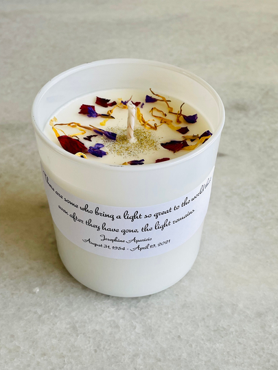 Memorial Candle - Personalized Candle Remembrance Sympathy Gift Comfort Soy Handmade Natural