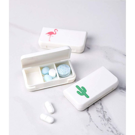 Daily Pill Organizer, Easy to Carry, Waterproof Medicine Organizer, Vitamin Holder with for Outdoors, Travel (4 Pieces)