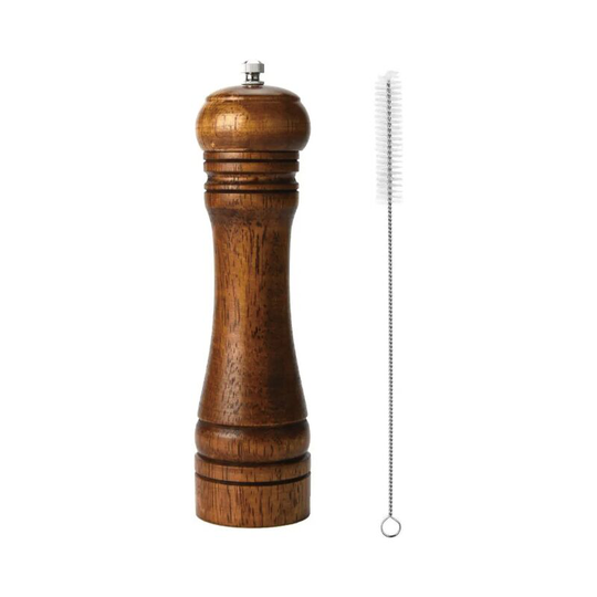 Sun Flowergb - Pepper Mill, Pepper Mill, Salt and Pepper Mills, Pepper Grinder, Solid Wood Grinder with 8 inch Adjustable Ceramic Grinder