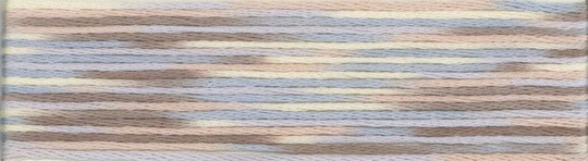 Cosmo Seasons Variegated Brown, Gray & Yellow Embroidery Floss #9011 - Lecien 9000 Series