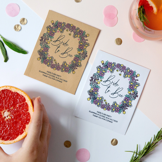 10 Bride To Bee Wildflower Seed Hen Party Favours