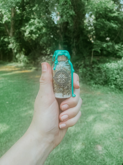 Safe Travel Spell Jar | Witch Blessing Green Intention