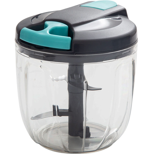 Sun Flowergb - Premium Multi-Function Fruit and Vegetable Grinder, Ultra Sharp - Stainless Steel - Herb Container - Blender Insert & Lid (1 Pack)