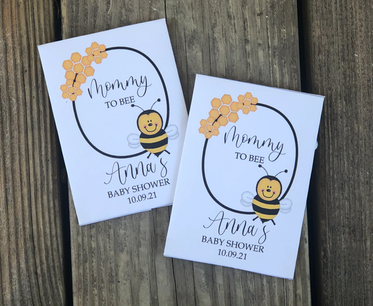 Mommy To Bee Seed Packet Favors, Mom Baby Shower, Honey Decor, Decor For A Bee Baby Shower Favors