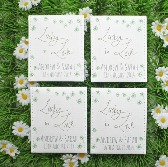 Shamrock Seed Wedding Favours Pack Of 10