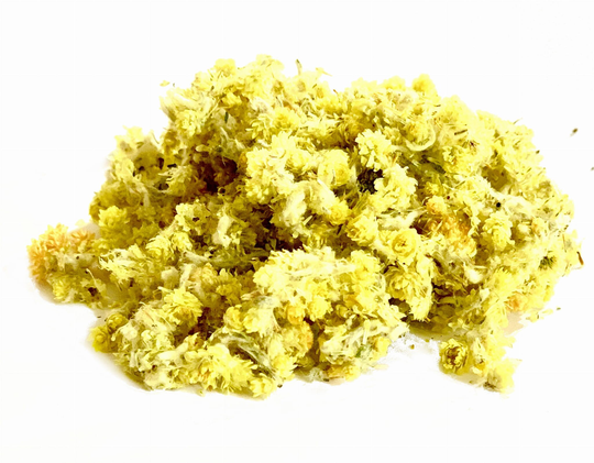Dried Organic Helichrysum Flowers/Available From 2Oz-32Oz Mill