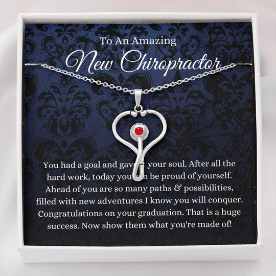 stethoscope, Chiropractor Graduation Gift, Grad Gift For Women, A New Doctor Of Chiropractic Medicine
