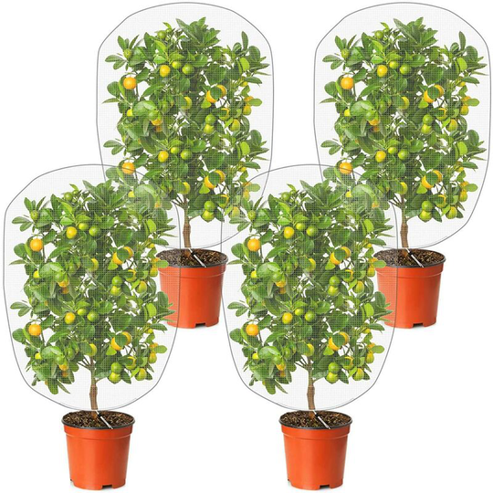 Betterlifegb - Betterlife Garden Plant Protection Bag Reusable Mesh Net Barrier Bags with Drawstring Protecting Flowers Fruits Vegetables From