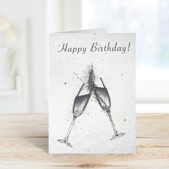 Happy Birthday Plantable Seeded Eco Card
