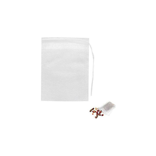 220 Pcs Disposable Tea Filter Bags Empty Cotton Drawstring Seal Filter Tea Bags for Loose Leaf Teal(3.54 x 2.75 inch)