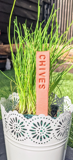 Clay Plant Tags - Herb