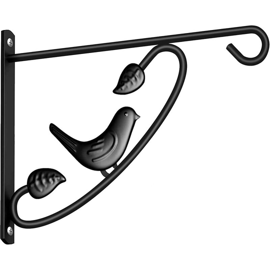 Hanging Plants Bracket, Outdoor Planter Hooks Bird Feeder Hanger, 3D Bird Hook (12*10in)