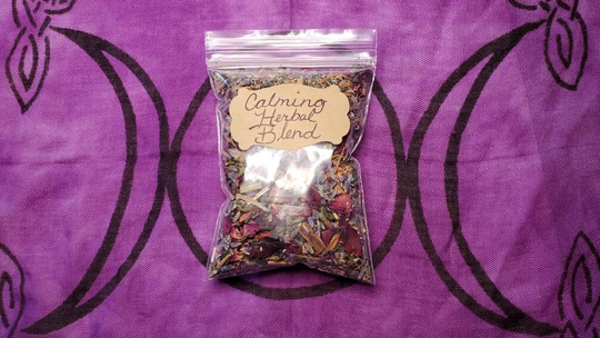 Calming Herb Spell Blend/Bath Spell Blend/Incense Blend Herbs Anti Anxiety Calming