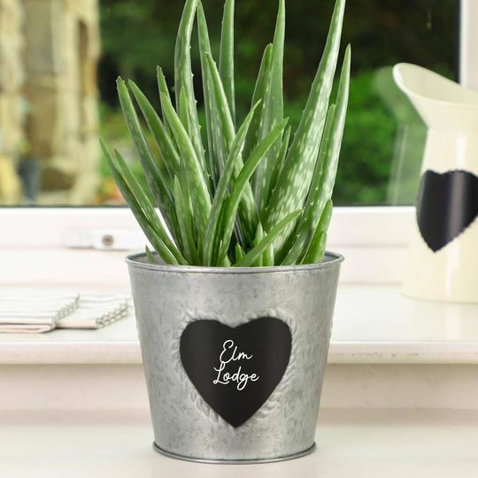Personalised Heart Windowsill Planter