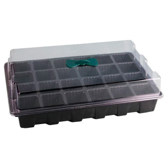 Pcs Nursery Pots, 24 Cell Planting Seed Tray with Lid Germination Box for Planting Seedling Trays Gardening Supplies
