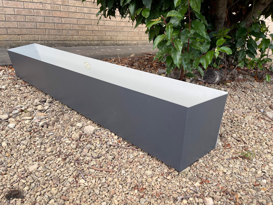 Recycled Metal Handmade Trough | 1.5M Long Planter Deep Upcycled