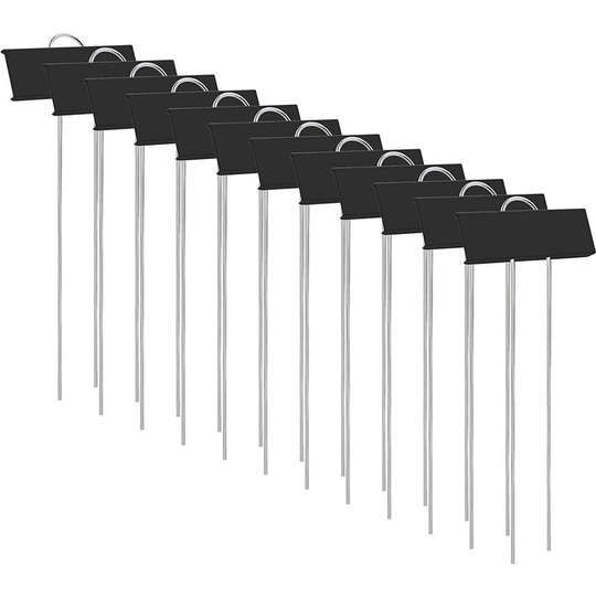 GrowRich-Plant Labels, Plant Label Markers, 12 Pcs Durable Rustproof Metal Garden Labels Vegetable Patch Marker for Flower Vegetable Seed Garden