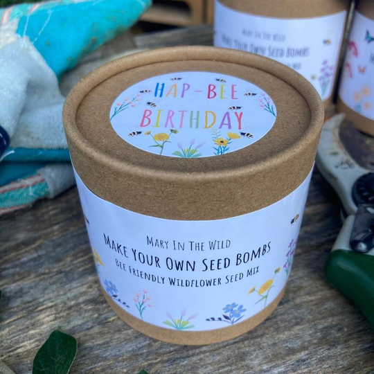 Hap Bee Birthday Make Your Own Bee Seed Bombs Kit