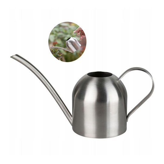 Watering stainless steel can water garden watering flower can water plant garden Plant water bottle household 500 ml (b)