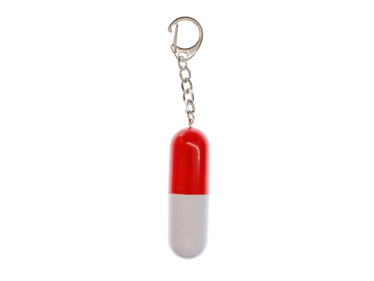 8Gb Usb Flash Drive Pill Key Ring Miniblings Red White Medicine Doctor