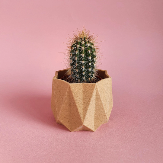 Eco Planter - Ruby Planet Friendly Geometric Pot