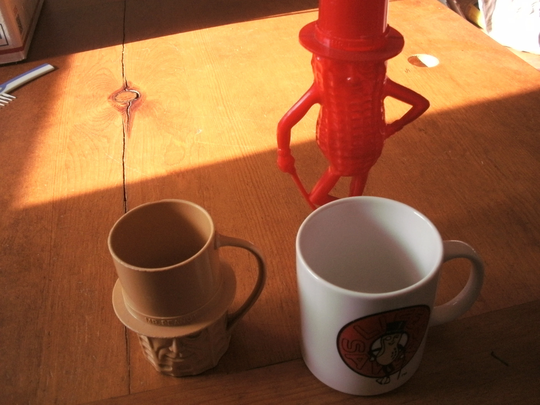 Lot Mr. Peanut Planters Vintage Plastic Bank Handled Cup Mug Ceramic Life Savers