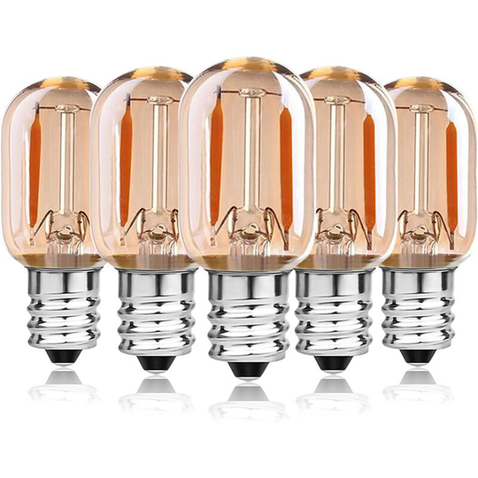 Tinor - 1W E14 led Filament Bulbs Equivalent to 10W, T22 Oven Bulb, Extractor Hood, Fridge, Crystal Chandelier, Salt Lamp, Children's Night Light,