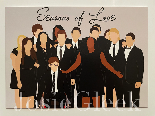 Seasons Of Love Glee A4 Poster Print - Digital Drawing
