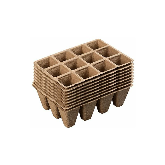 10 Packs of 120 Cells Degradable Seed Pots Fiber Seed Pots for Seedling