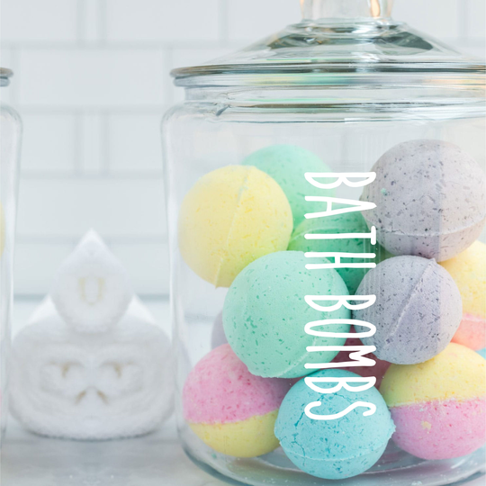 Bath Salts, Bombs & Bubble - Bottle Decal Stickers | Type 5
