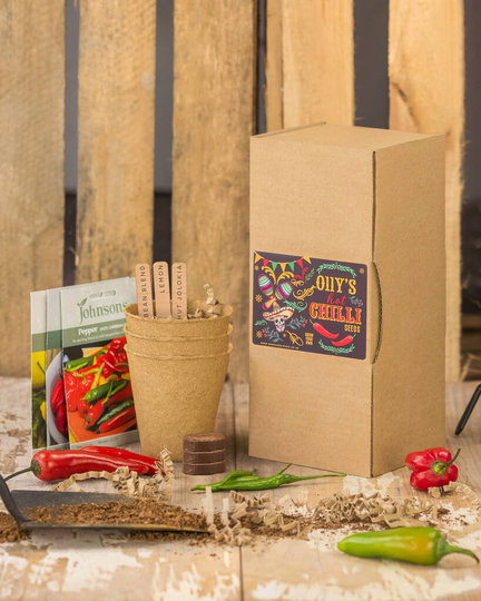 Personalised Chilli Seed Gift Kit