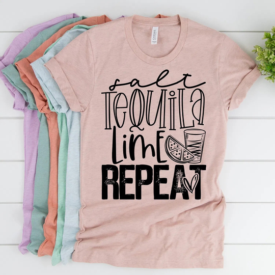 Salt Tequila Lime Repeat Shirt