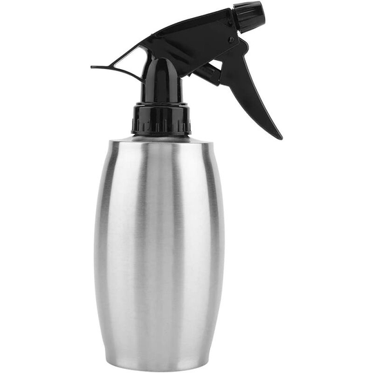 Pressure Watering Pump Pot Stainless Steel Multi-Functional Private Water Flower Can for Indoor Outdoor Garden Plants 350ml