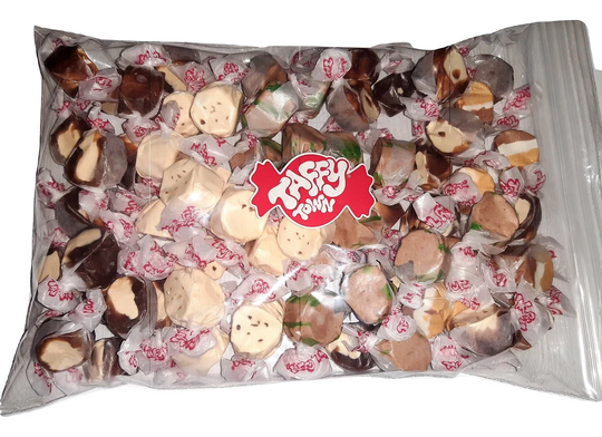 Assorted Chocolate Salt Water Taffy 500G Bag