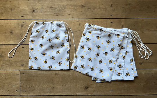 Bee Cotton Storage Bag, Dice Gift Idea, Herbs Small