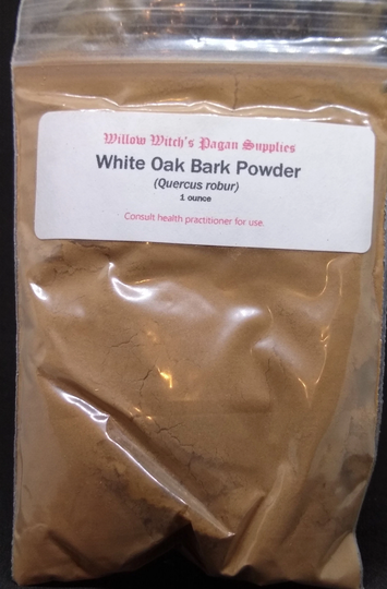White Oak Bark Powder 1 Ounce Herb Wicca Hoodoo Witchcraft Pagan Supplies Voodoo