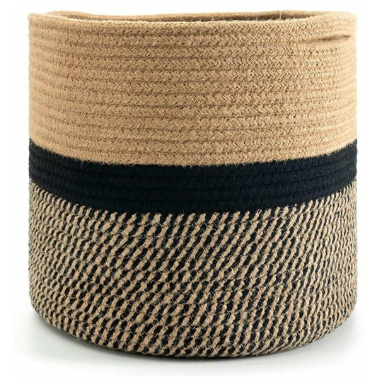 Woven Cotton Rope Plant Basket For Small Plants, Flower Pots, Crafts, Toys 20×20cm