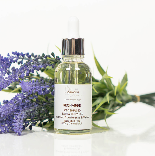 Lavender, Frankincense, Vetiver 300mg Cbd Bath Oil