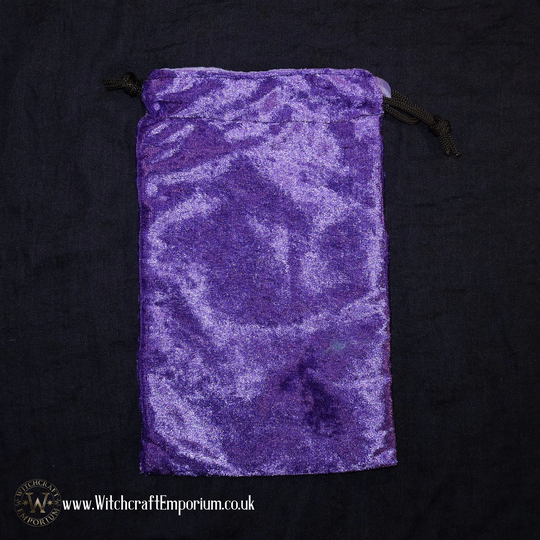 Vegan Velvet Purple Tarot Pouch Altar Cloth Divination Ritual Magic Magick Wicca Wiccan Supplies Pagan