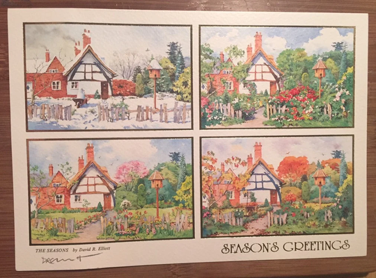 stunning Rare Vintage Circa 1990S Christmas Card Entitled