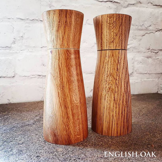 Handmade Salt And Pepper Mill Set In English Oak