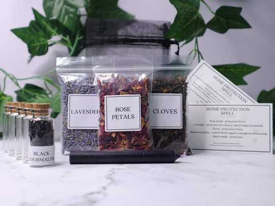 Home Protection Spell Kit | Jar Witch Kits Beginner Apothecary Jars Herbs & Botanicals