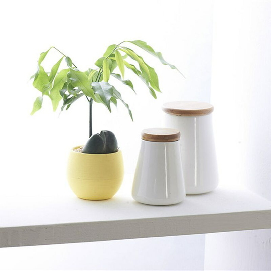 1PC yellow Mini Flower Pots Colourful Round Plastic Plant Flower Pot planters for succulents Decor Plants Desktop Flower Pots Maceta