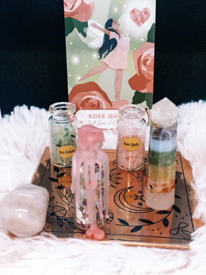 Love Spell Bottle | Attraction Witch Bottle Glass Spell Jar Self Love & Healing