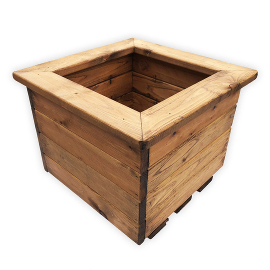 High Quality Stained Square Planter - Large Half Price Sale