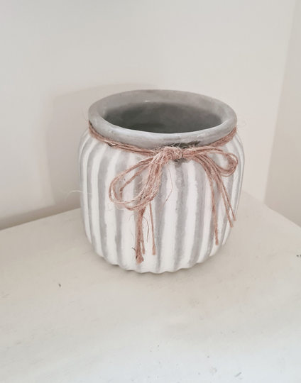 Concrete Planter | Grey Pot Concrete Rustic Home Shabby Chic Decor