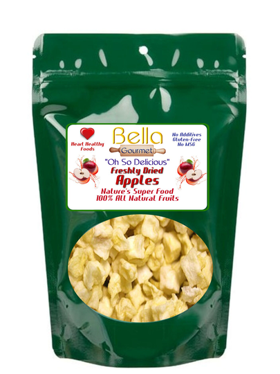 Freshly-Dried Apples - All Natural Fruit Healthy Food Snacks Baking Ingredients Gift Box Hiking