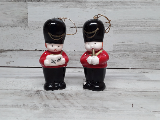Vintage Set Of Christmas Salt & Pepper Shakers/1986 L.w. Rice & Co. Taiwan