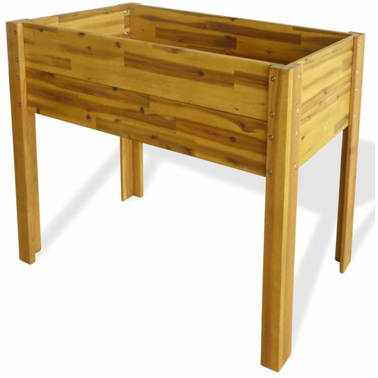 Topdeal - Raised Garden Planter Solid Acacia Wood VDTD28034