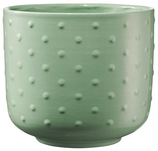 Baku Pearl Celadon Green | 17cm X 19cm | Indoor Planter For Flowers, Plants, Succulents & Cactus Pot - Fast & Free UK Delivery